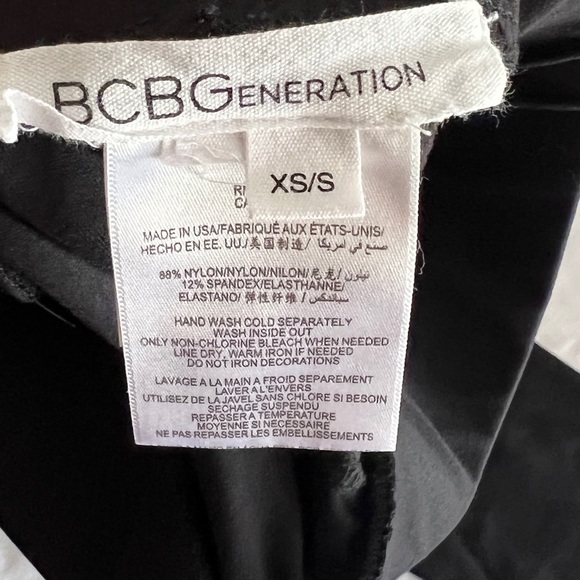 XS/S BCBGeneration Black & Metal Studs Leggings X Small Fall Winter Spring Summ - Picture 6 of 6